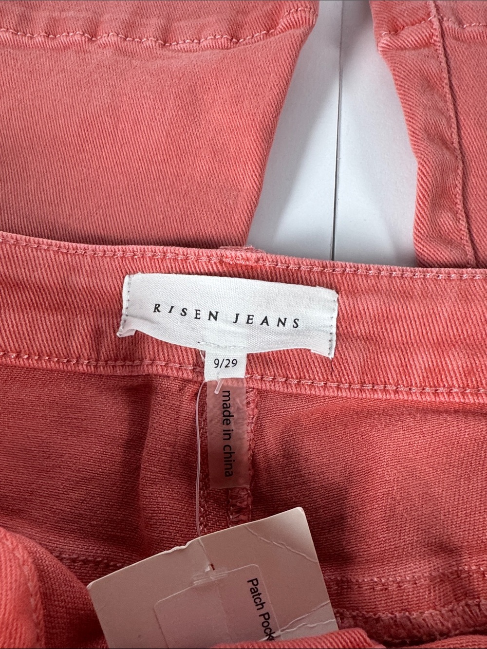 RISEN Coral Pink Wide Leg Jeans - Picture 3 of 6
